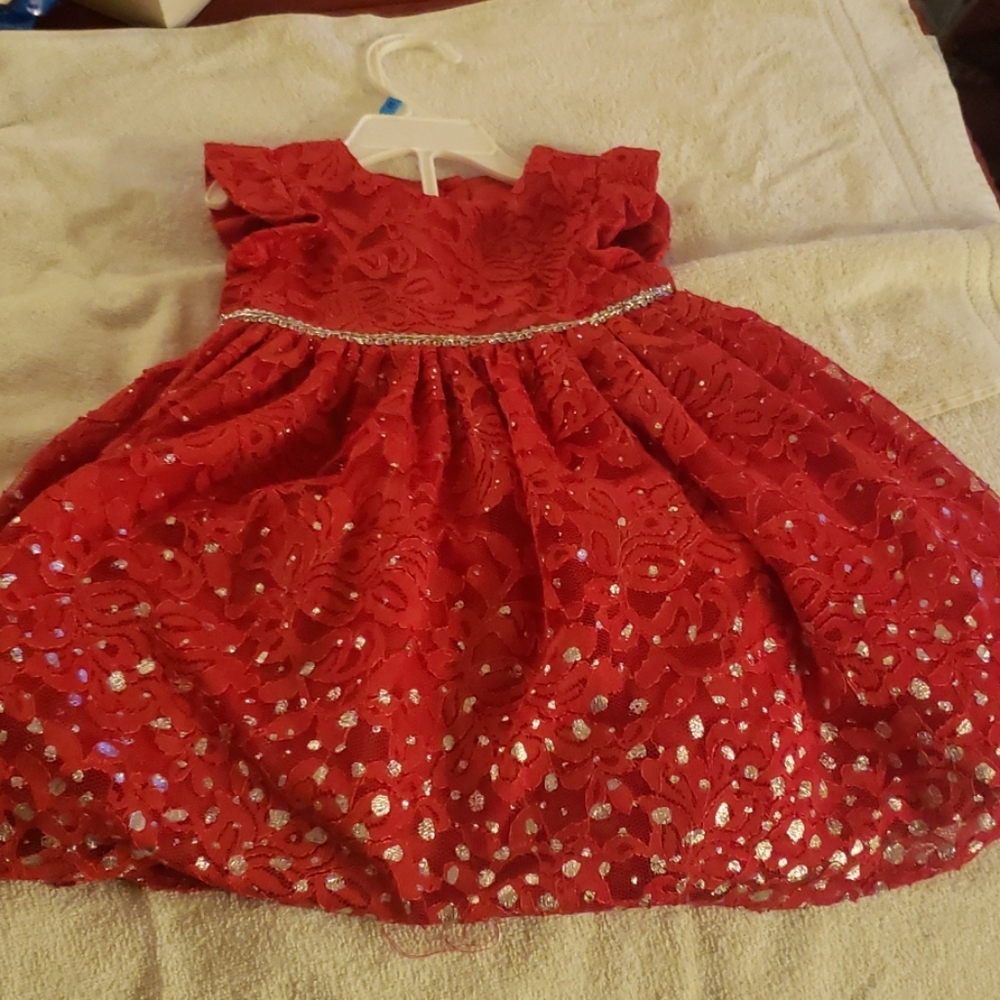 Red dress for 24 month old toddler girl for X-Mas